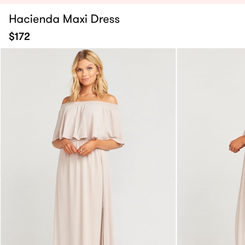 Show me your MuMu maxi bridesmaid dress